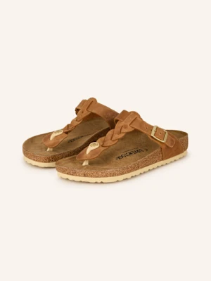 Birkenstock Japonki Gizeh Braided Leoi braun