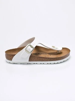 Birkenstock japonki Gizeh damskie kolor biały na płaskim obcasie 1005299