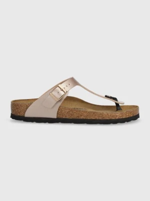 Birkenstock japonki Gizeh damskie kolor różowy na płaskim obcasie 1023925