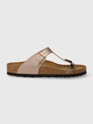 Birkenstock japonki Gizeh damskie kolor różowy na płaskim obcasie 1023943