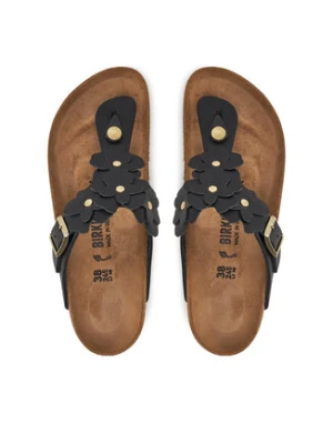 Birkenstock Japonki Gizeh Flowers 1026719 Czarny