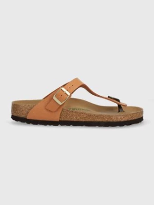 Birkenstock japonki Gizeh kolor brązowy 1025062