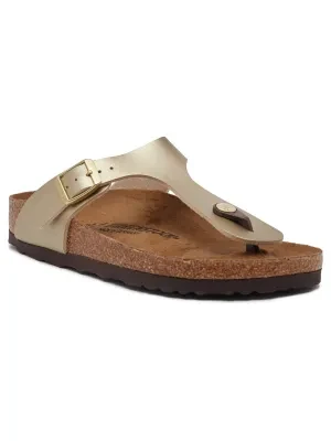 Birkenstock Japonki Gizeh | narrow fit | z dodatkiem skóry