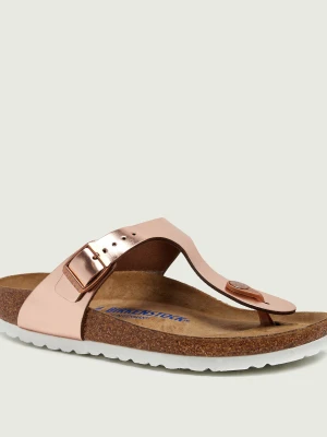 Birkenstock Japonki Gizeh NL | z dodatkiem skóry | narrow fit