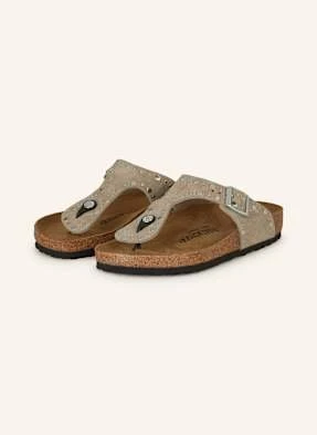 Birkenstock Japonki Gizeh Rivet Leve beige