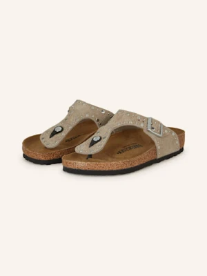 Birkenstock Japonki Gizeh Rivet Leve beige