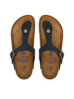Birkenstock Japonki Gizeh SFB LENB 1019015 Czarny