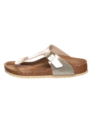 Birkenstock Japonki "Gizeh" w kolorze srebrnym rozmiar: 31
