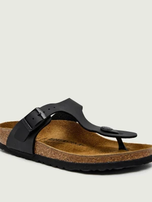 Birkenstock Japonki Gizeh | z dodatkiem skóry | narrow fit czarny