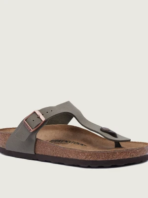 Birkenstock Japonki Gizeh | z dodatkiem skóry | regular fit khaki