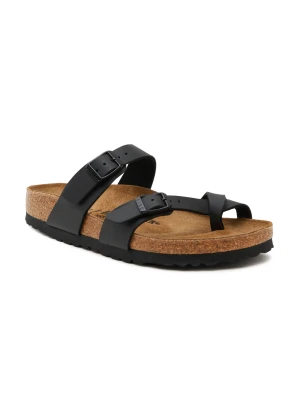 Birkenstock Japonki Klapki Mayario | z dodatkiem skóry | narrow fit czarny