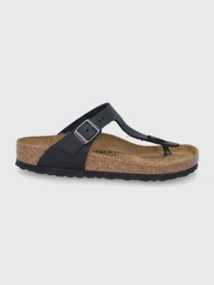 Birkenstock japonki nubukowe Gizeh kolor czarny 845251