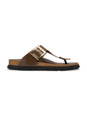 Birkenstock japonki skórzane Gizeh Droplet Buckle