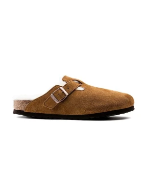 Birkenstock Kapcie zamszowe brązowy