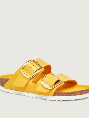 Birkenstock Klapki Arizona BB LENA | narrow fit | z dodatkiem skóry musztardowy