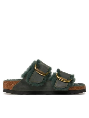 Birkenstock Klapki Arizona Bb Shearling Leoi 1028070 Zielony