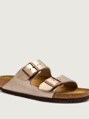Birkenstock Klapki Arizona BF | narrow fit | z dodatkiem skóry brązowy