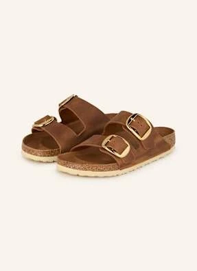 Birkenstock Klapki Arizona Big Buckle braun