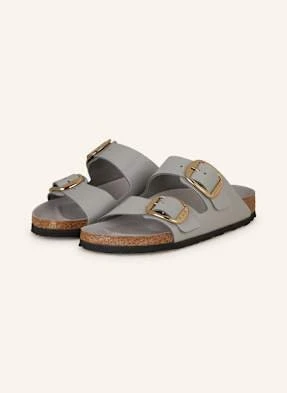 Birkenstock Klapki Arizona Big Buckle grau