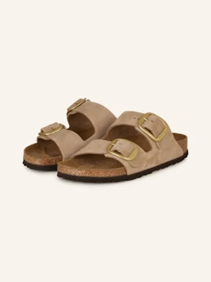 Birkenstock Klapki Arizona Big Buckle Lenb beige