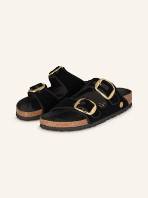 Birkenstock Klapki Arizona Big Buckle Piping Rivet Logo schwarz