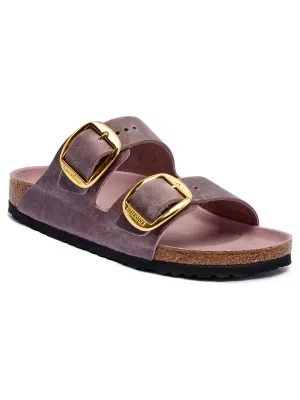 Birkenstock Klapki Arizona Big Buckle | z dodatkiem skóry | narrow fit