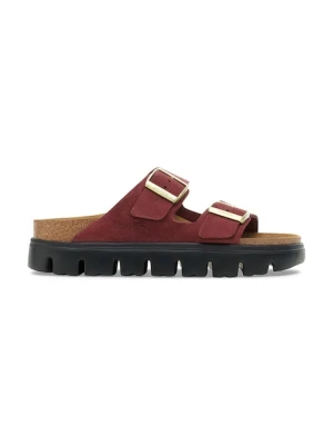 Birkenstock klapki Arizona Chunky Birkenstock x Papillio damskie kolor czerwony na platformie 1030581