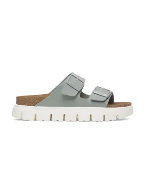 Birkenstock klapki Arizona Chunky Birkenstock x Papillio damskie kolor niebieski na platformie 1029093