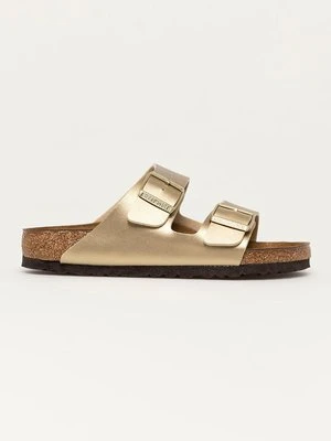 Birkenstock klapki Arizona damskie kolor złoty 1016110