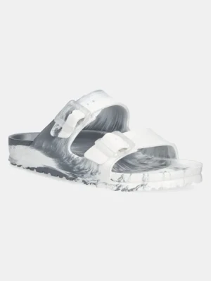 Birkenstock klapki Arizona EVA Metallic damskie kolor biały 1029660