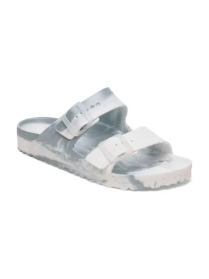 Birkenstock klapki Arizona EVA Metallic damskie kolor srebrny 1029660