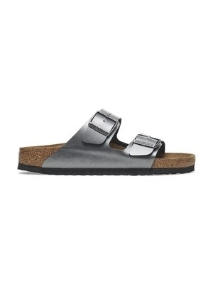 Birkenstock klapki Arizona Metallic damskie kolor srebrny 1029233