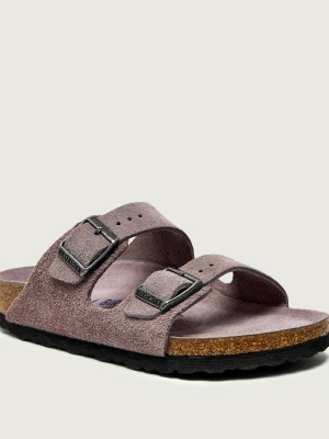Birkenstock Klapki Arizona | narrow fit | | zamsz fioletowy