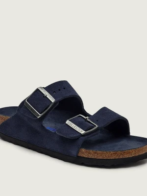 Birkenstock Klapki Arizona | narrow fit | zamsz granatowy