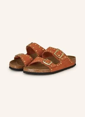 Birkenstock Klapki Arizona Rivet Border braun