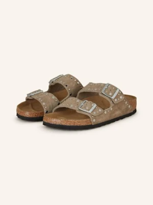 Birkenstock Klapki Arizona Rivet Leve beige
