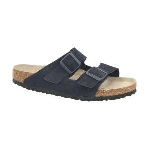 Birkenstock Klapki Arizona SFB | zamsz | regular fit soft footbed