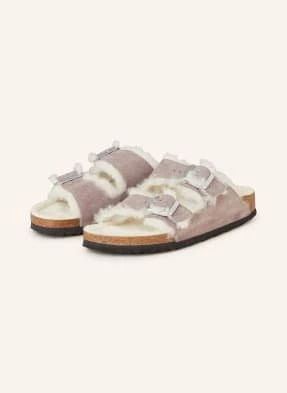 Birkenstock Klapki Arizona Shearling lila