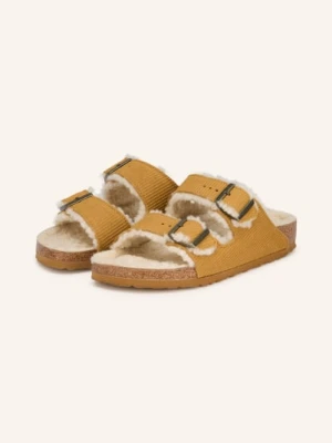 Birkenstock Klapki Arizona Teddy Leve braun