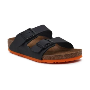 Birkenstock Klapki Arizona | z dodatkiem skóry | narrow fit