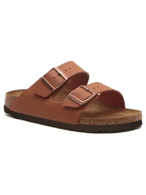 Birkenstock Klapki Arizona | z dodatkiem skóry | narrow fit soft footbed