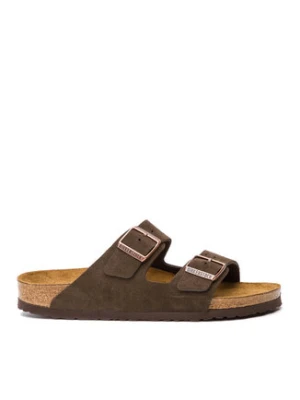 Birkenstock Klapki Arizona zamsz 0951313 Brązowy