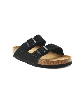 Birkenstock Klapki Arizona | zamsz | regular fit soft footbed czarny