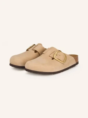 Birkenstock Klapki Boston Big Buckle beige