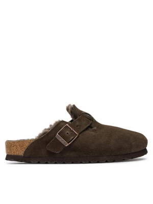 Birkenstock Klapki Boston Fur 1020529 Brązowy