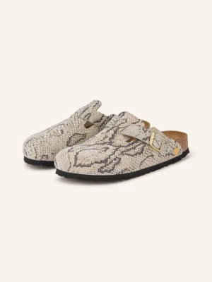 Birkenstock Klapki Boston Rivet Logo grau szary