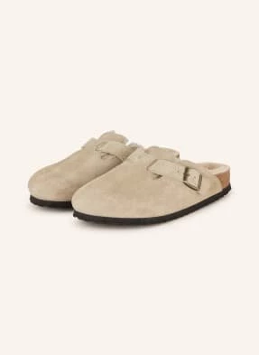 Birkenstock Klapki Boston Shearling beige