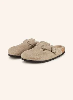 Birkenstock Klapki Boston Shearling beige