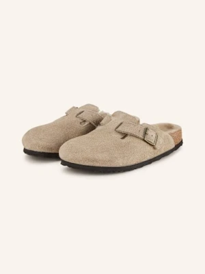 Birkenstock Klapki Boston Shearling beige