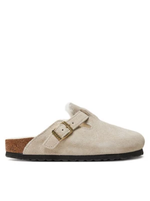 Birkenstock Klapki Boston Shearling Leve 1026192 Biały